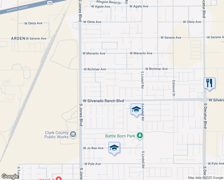 map of restaurants, bars, coffee shops, grocery stores, and more near 9609 Twin Rivers Court in Las Vegas
