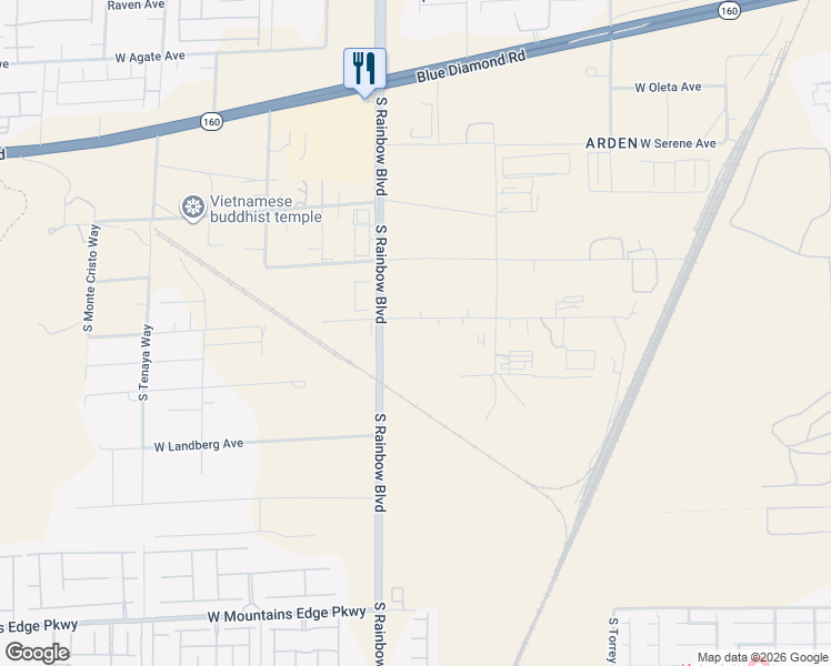 map of restaurants, bars, coffee shops, grocery stores, and more near 6800 West Gary Avenue in Las Vegas
