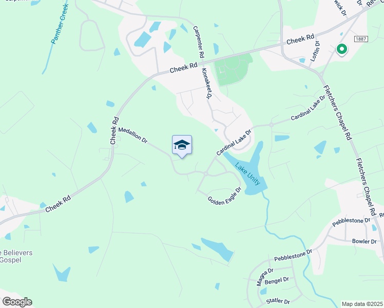 map of restaurants, bars, coffee shops, grocery stores, and more near 16 Autumn Leaf Lane in Durham