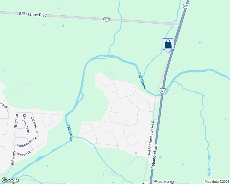 map of restaurants, bars, coffee shops, grocery stores, and more near 1002 Hickoryridge Drive in Murfreesboro