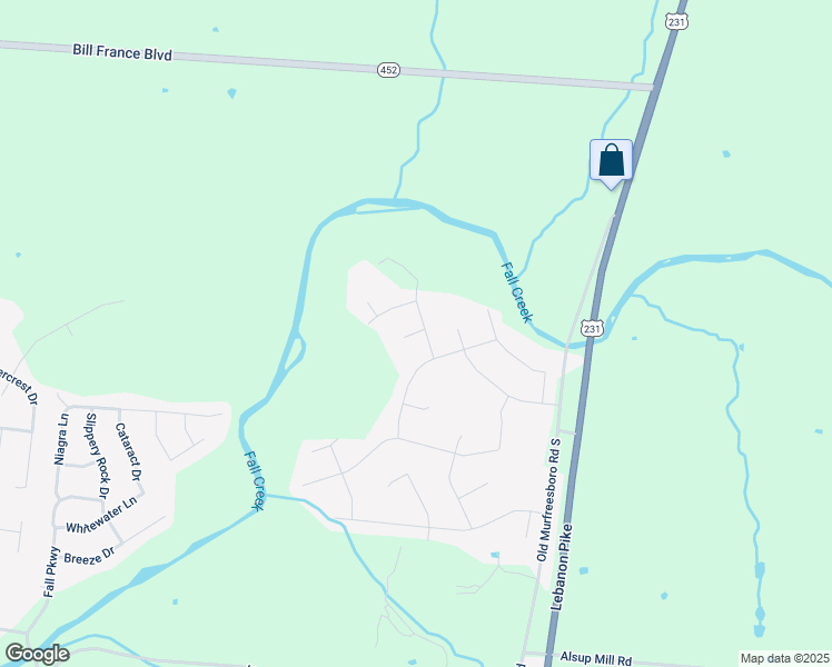 map of restaurants, bars, coffee shops, grocery stores, and more near 1002 Hawksridge Drive in Murfreesboro