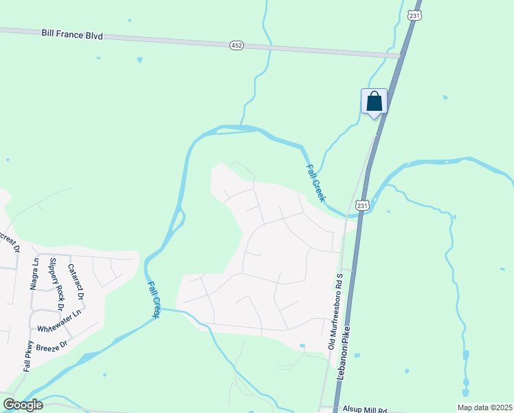 map of restaurants, bars, coffee shops, grocery stores, and more near 1002 Hawksridge Drive in Murfreesboro
