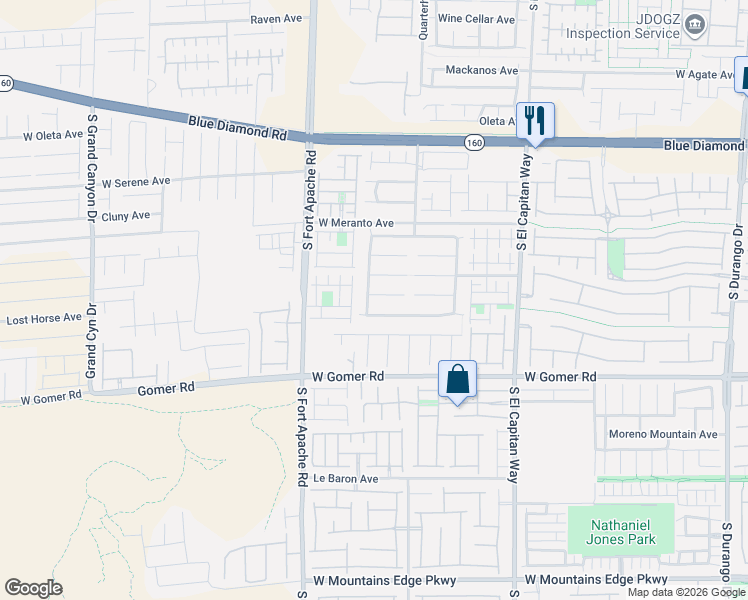 map of restaurants, bars, coffee shops, grocery stores, and more near 9242 Grassy Weep Court in Las Vegas
