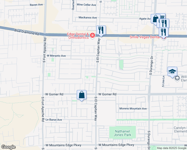 map of restaurants, bars, coffee shops, grocery stores, and more near 9020 Fathers Pride Avenue in Las Vegas