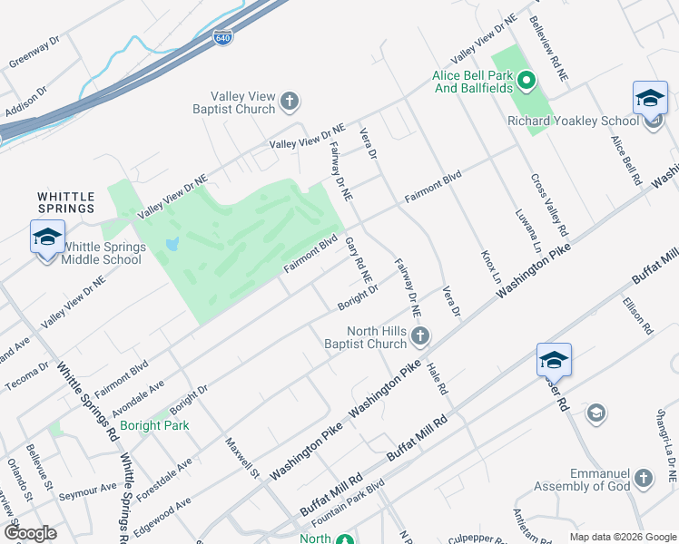 map of restaurants, bars, coffee shops, grocery stores, and more near 3506 Avondale Avenue in Knoxville
