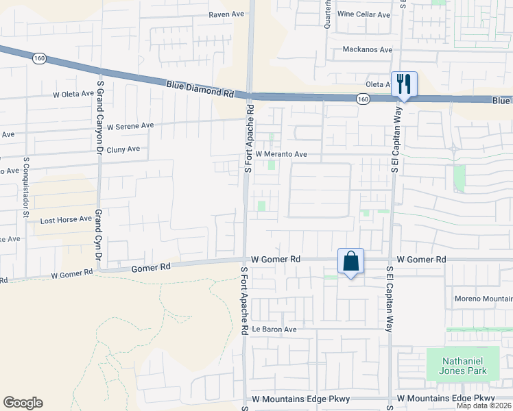 map of restaurants, bars, coffee shops, grocery stores, and more near 9554 Leaping Lizard Street in Las Vegas