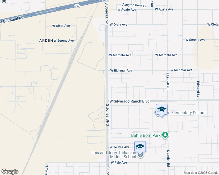 map of restaurants, bars, coffee shops, grocery stores, and more near 9621 Paraiso Spring Street in Las Vegas