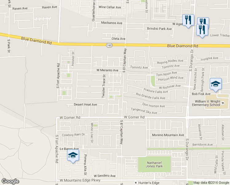 map of restaurants, bars, coffee shops, grocery stores, and more near 9045 Last Hope Avenue in Las Vegas