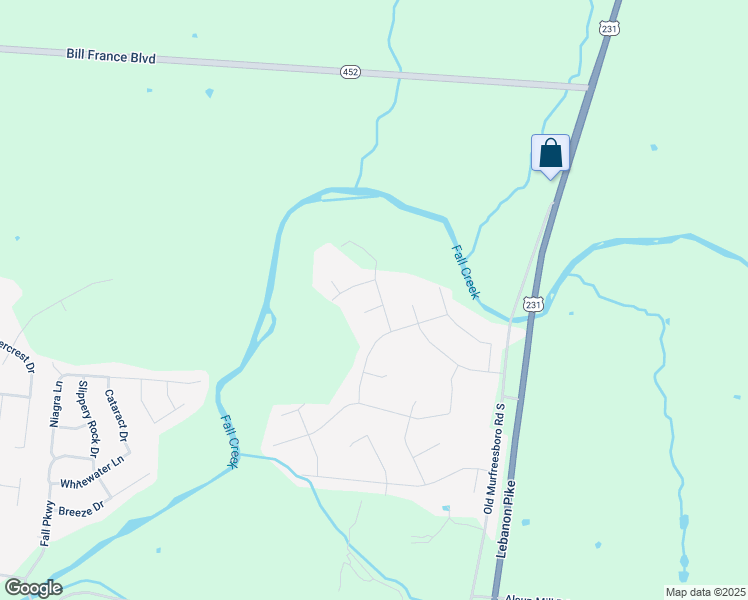 map of restaurants, bars, coffee shops, grocery stores, and more near 1002 Hawksridge Drive in Murfreesboro