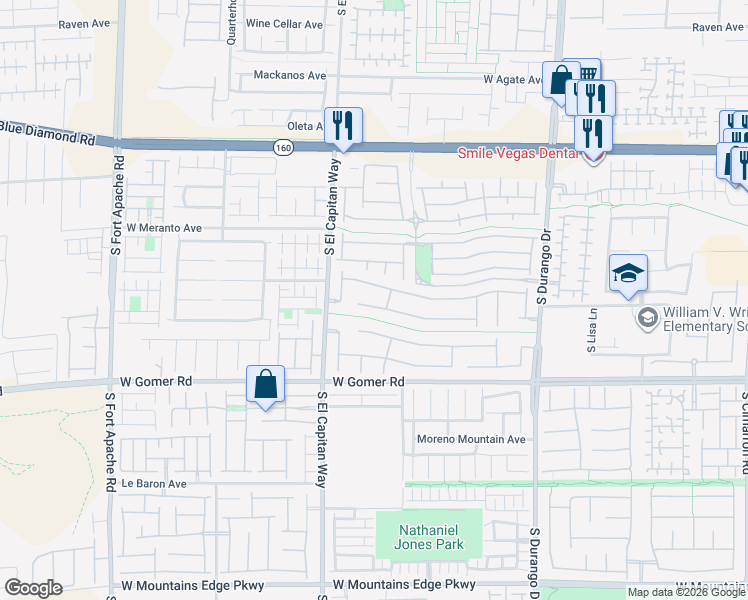 map of restaurants, bars, coffee shops, grocery stores, and more near 8920 Rio Grande Falls Ave in Las Vegas