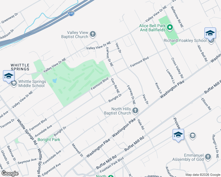 map of restaurants, bars, coffee shops, grocery stores, and more near 3506 Avondale Avenue in Knoxville