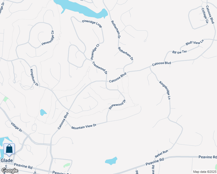 map of restaurants, bars, coffee shops, grocery stores, and more near 105 Stonewood Drive in Crossville
