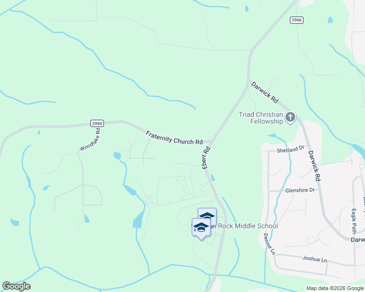 map of restaurants, bars, coffee shops, grocery stores, and more near 2814 Fraternity Church Road in Winston-Salem