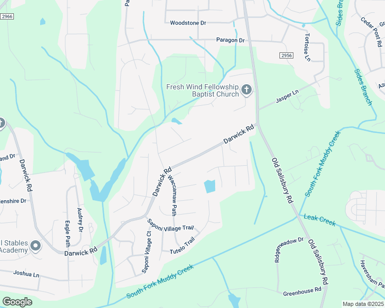 map of restaurants, bars, coffee shops, grocery stores, and more near 1951 Darwick Road in Winston-Salem
