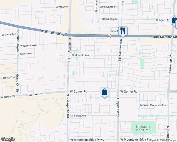 map of restaurants, bars, coffee shops, grocery stores, and more near 9242 Grassy Weep Court in Las Vegas