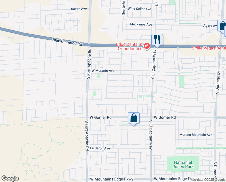 map of restaurants, bars, coffee shops, grocery stores, and more near 9242 Grassy Weep Court in Las Vegas