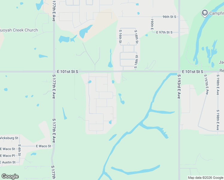 map of restaurants, bars, coffee shops, grocery stores, and more near 1517 East Phoenix Street in Broken Arrow