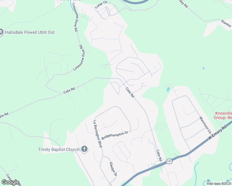 map of restaurants, bars, coffee shops, grocery stores, and more near 5038 Cates Bend Way in Powell
