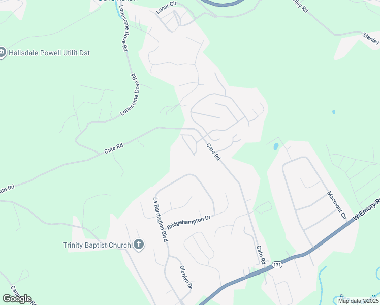 map of restaurants, bars, coffee shops, grocery stores, and more near 5104 Cates Bend Way in Powell