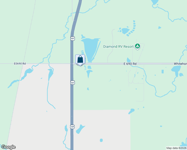 map of restaurants, bars, coffee shops, grocery stores, and more near 69150 U.S. 69 in Wagoner