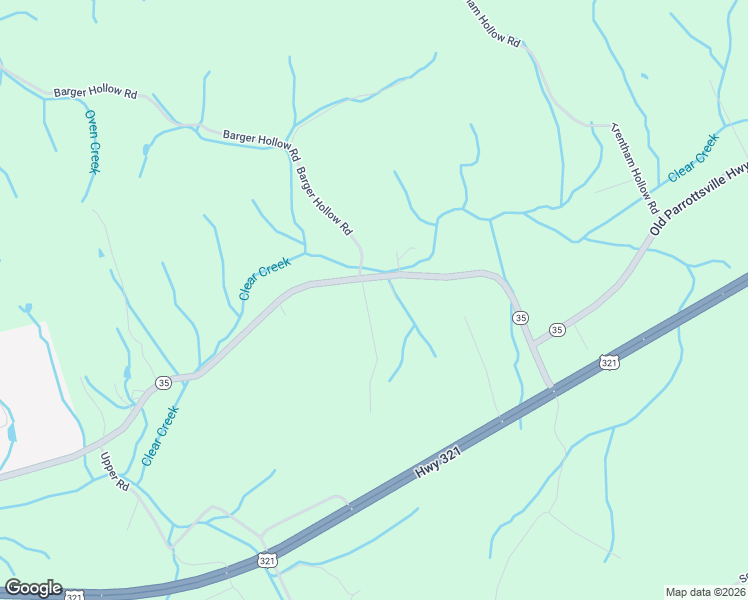 map of restaurants, bars, coffee shops, grocery stores, and more near 2463 Old Parrottsville Highway in Parrottsville