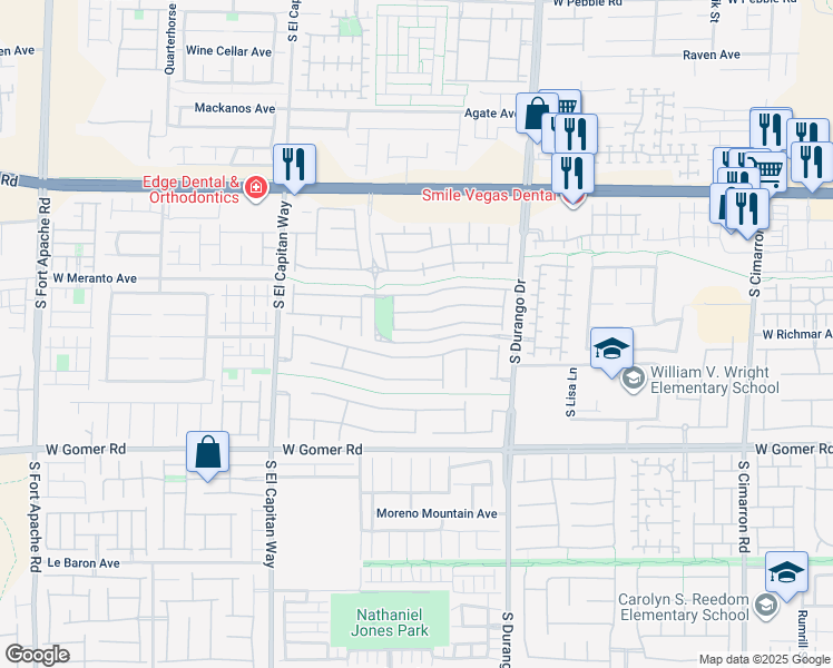 map of restaurants, bars, coffee shops, grocery stores, and more near 8795 Traveling Breeze Avenue in Las Vegas