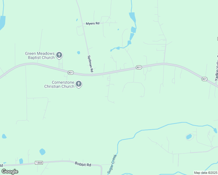 map of restaurants, bars, coffee shops, grocery stores, and more near Joe Langston Road in Davie County
