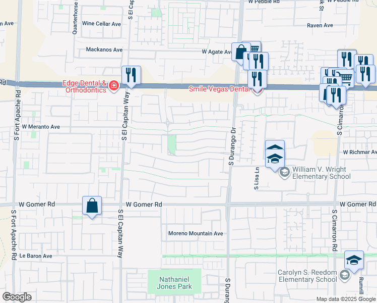 map of restaurants, bars, coffee shops, grocery stores, and more near 8820 Horizon Wind Avenue in Las Vegas