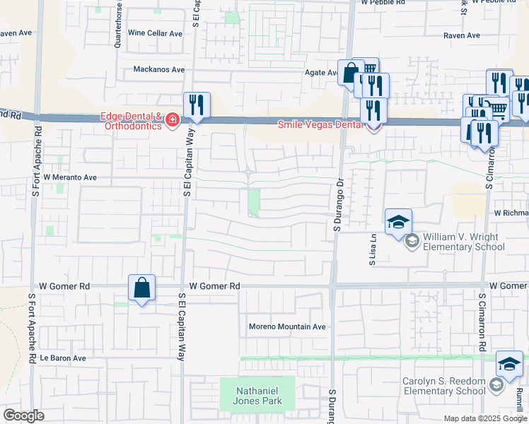 map of restaurants, bars, coffee shops, grocery stores, and more near 8820 Horizon Wind Avenue in Las Vegas