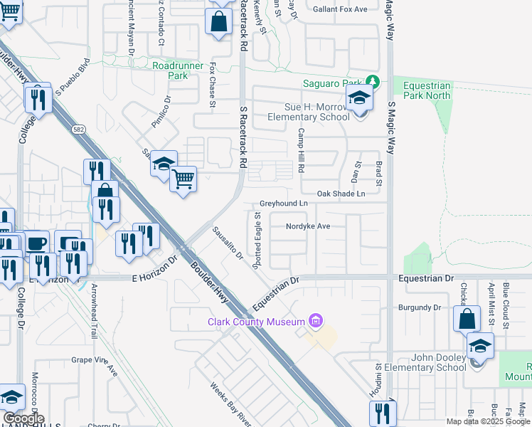 map of restaurants, bars, coffee shops, grocery stores, and more near 701 Tawny Eagle Street in Henderson