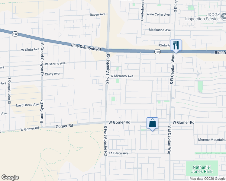 map of restaurants, bars, coffee shops, grocery stores, and more near 9365 Fort Bayard Avenue in Las Vegas