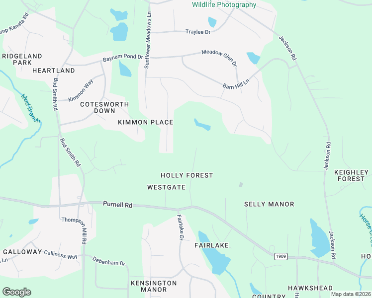 map of restaurants, bars, coffee shops, grocery stores, and more near 8133 Holly Forest Road in Wake Forest