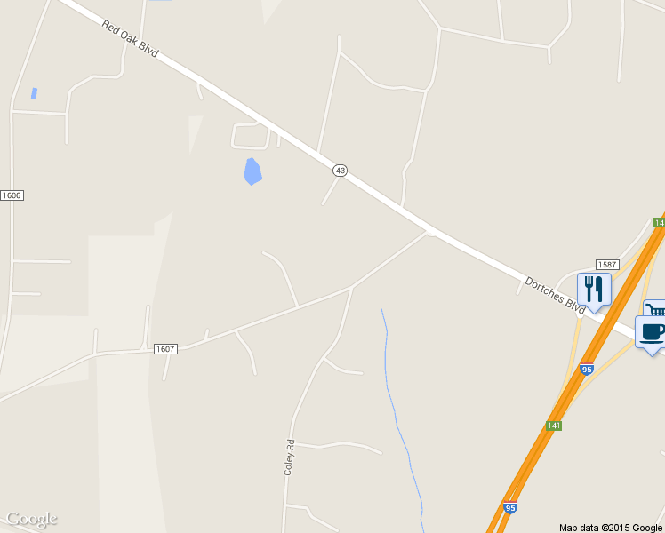 map of restaurants, bars, coffee shops, grocery stores, and more near 4610 Tharrington Road in Rocky Mount