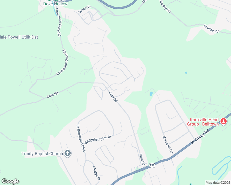 map of restaurants, bars, coffee shops, grocery stores, and more near 6225 Hugh Willis Road in Powell