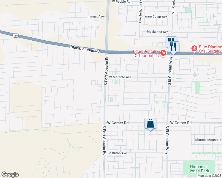 map of restaurants, bars, coffee shops, grocery stores, and more near 9368 Fort Bayard Avenue in Las Vegas