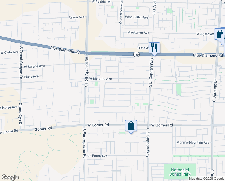 map of restaurants, bars, coffee shops, grocery stores, and more near 9233 West Sunny Oven Court in Las Vegas