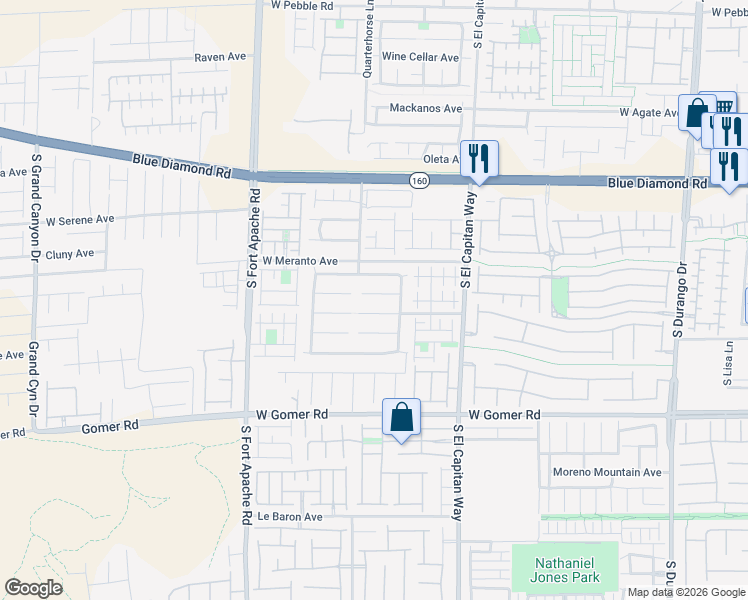map of restaurants, bars, coffee shops, grocery stores, and more near 9161 Dutch Oven Court in Las Vegas
