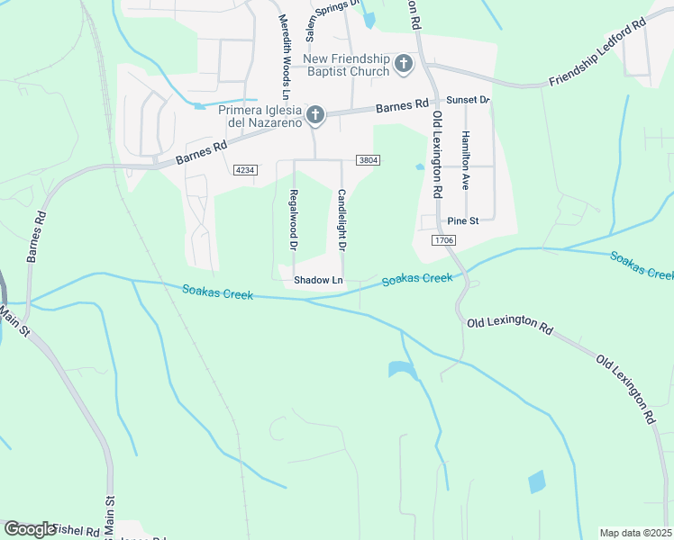 map of restaurants, bars, coffee shops, grocery stores, and more near 4896 Candlelight Drive in Winston-Salem