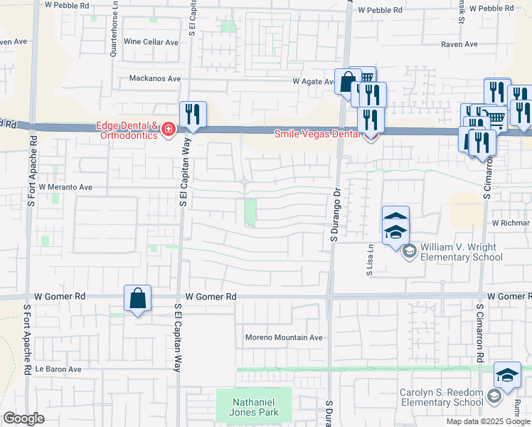 map of restaurants, bars, coffee shops, grocery stores, and more near 8809 Horizon Wind Avenue in Las Vegas
