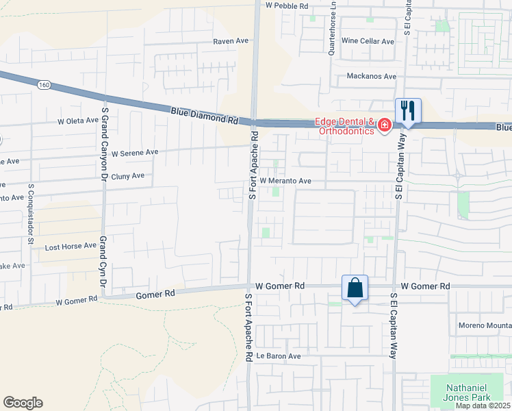 map of restaurants, bars, coffee shops, grocery stores, and more near 9473 Fort Concho Street in Las Vegas