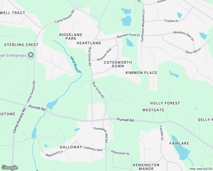 map of restaurants, bars, coffee shops, grocery stores, and more near 2709 Oxford Bluff Drive in Wake Forest