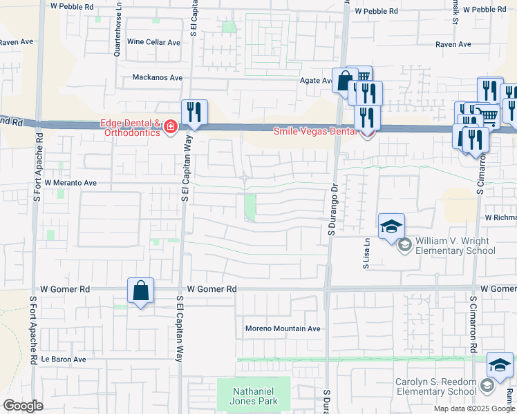 map of restaurants, bars, coffee shops, grocery stores, and more near 8820 Horizon Wind Avenue in Las Vegas