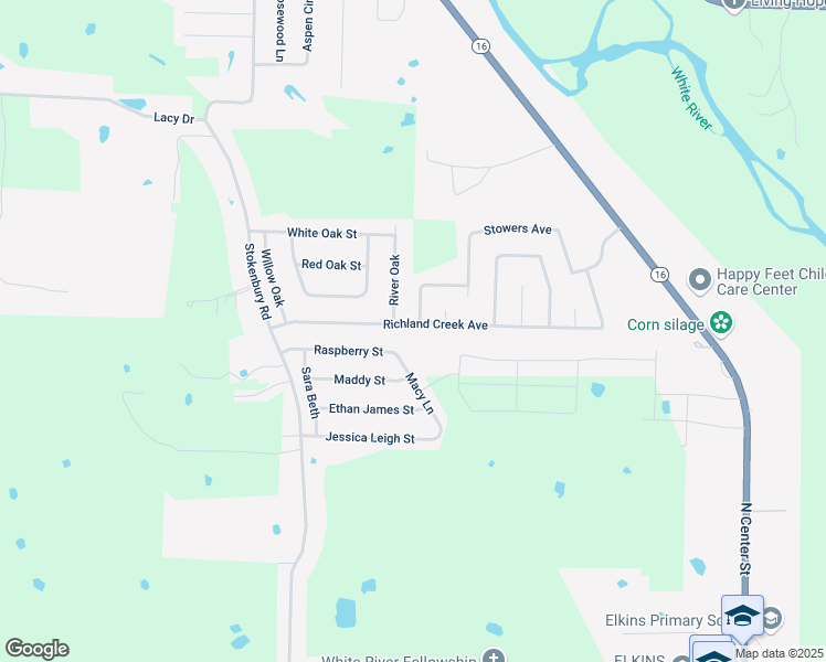 map of restaurants, bars, coffee shops, grocery stores, and more near 797 Richland Creek Avenue in Elkins