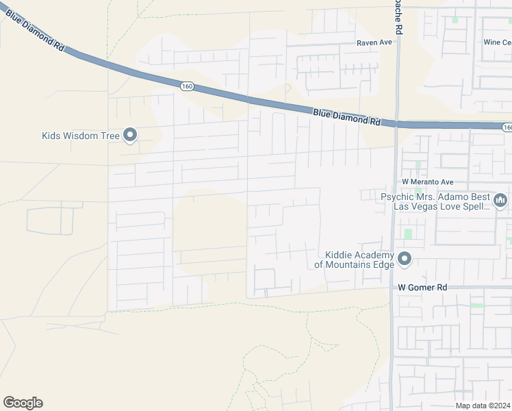 map of restaurants, bars, coffee shops, grocery stores, and more near Fay Canyon Court in Enterprise