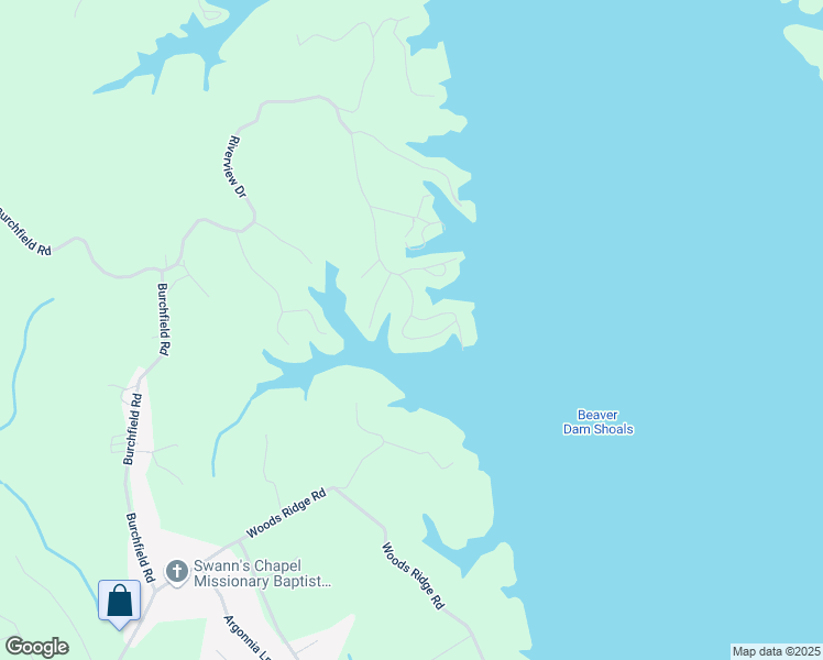 map of restaurants, bars, coffee shops, grocery stores, and more near 2222 Riverview Drive in Dandridge