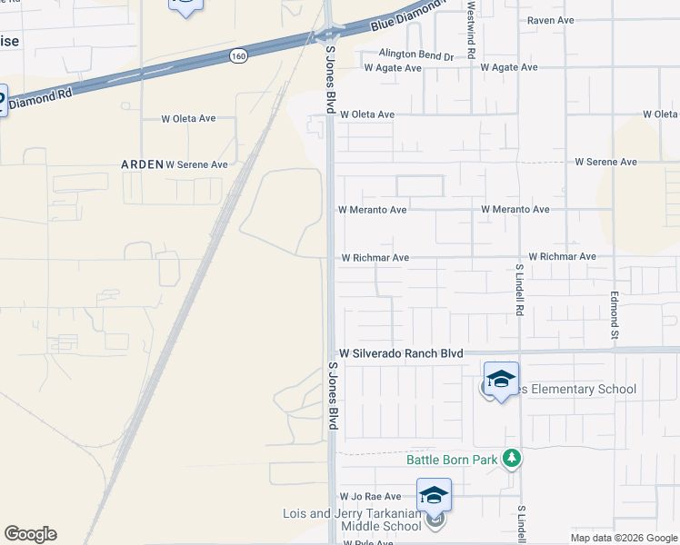 map of restaurants, bars, coffee shops, grocery stores, and more near 6075 Belvedere Canyon Avenue in Las Vegas