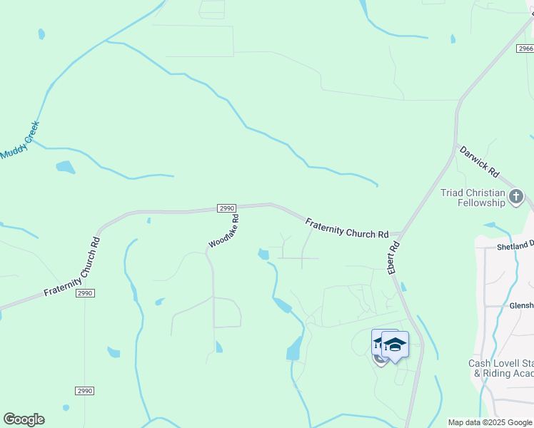 map of restaurants, bars, coffee shops, grocery stores, and more near 2910 Fraternity Church Road in Winston-Salem