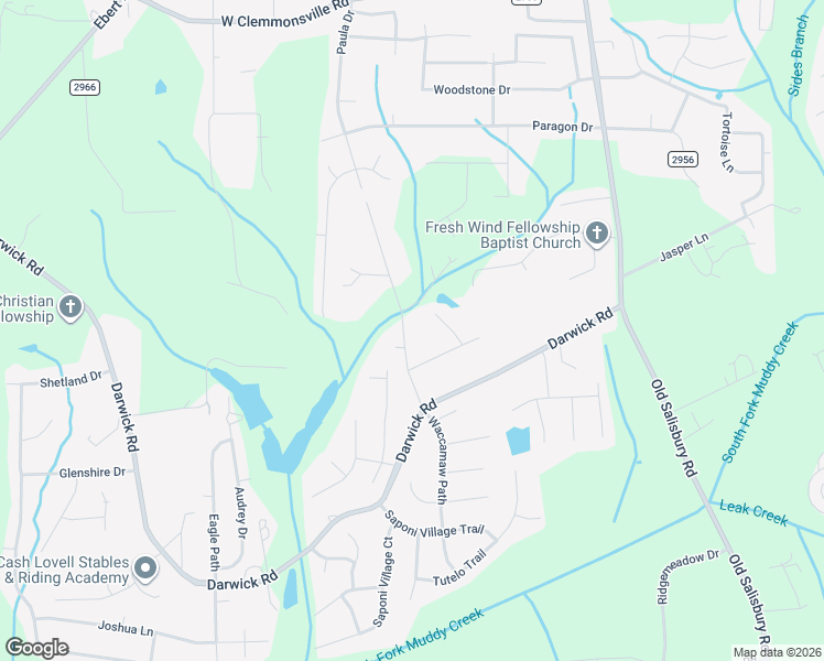 map of restaurants, bars, coffee shops, grocery stores, and more near 4669 Paula Drive in Winston-Salem