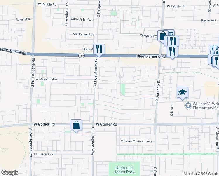 map of restaurants, bars, coffee shops, grocery stores, and more near 8924 Catfish Stream Avenue in Las Vegas
