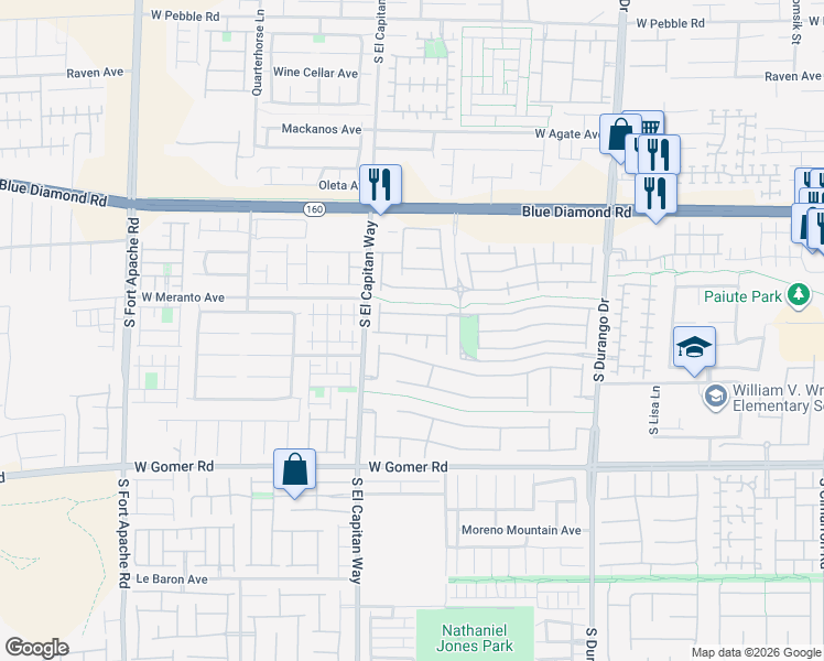 map of restaurants, bars, coffee shops, grocery stores, and more near 8938 Catfish Stream Avenue in Las Vegas